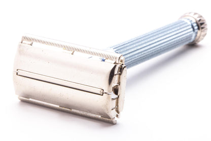 1965 K1 Gillette Blue Star Lady Gillette Double Edge Safety Razor | Original Condition
