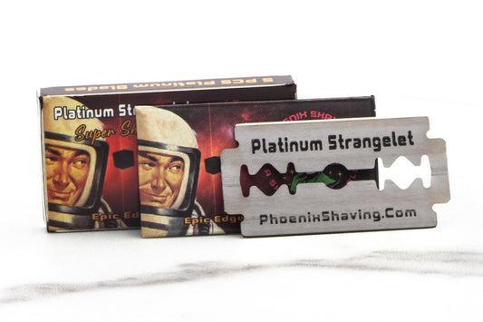 Phoenix Shaving | Platinum Strangelet Super Sharps Double Edge Blades