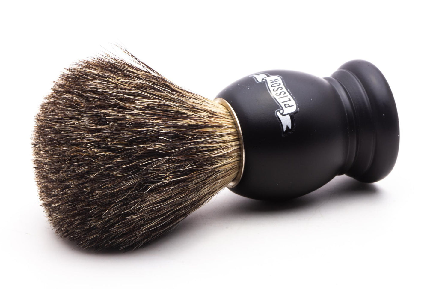 Plisson 1808 | Pure Grey Badger & Black Beech Wood Shaving Brush