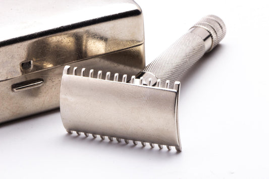1920 Gillette Silver Single Ring Old Type Set in Metal Case | Factory Nickel Revamp