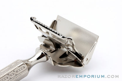 1960's Treet with Gem Chain Handle Style SE Safety Razor | Nickel Revamp