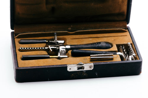 Kampfe Bros. 1900's Star Single Edge Safety Razor and Strop Kit