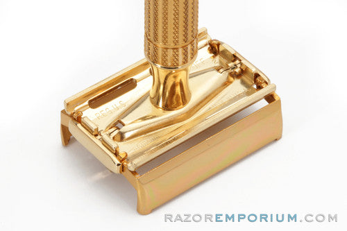 1955 Gillette Diplomat Original Gold Double Edge Safety Razor Set