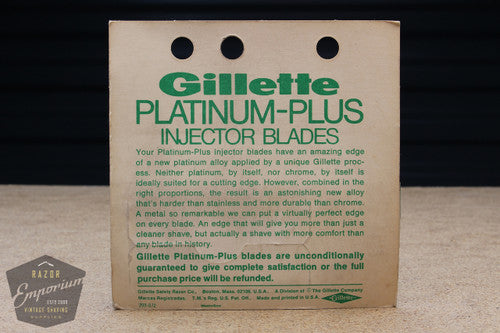Gillette Platinum Plus Injector (11) - New Old Stock (NOS) Razor Blades