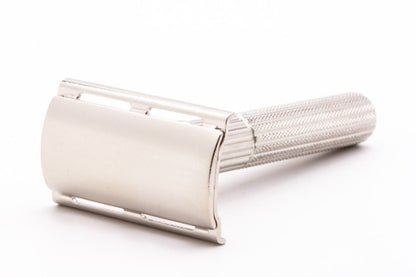 1961 G1 Gillette Fat Handle Tech Double Edge Safety Razor | Factory Nickel Revamp