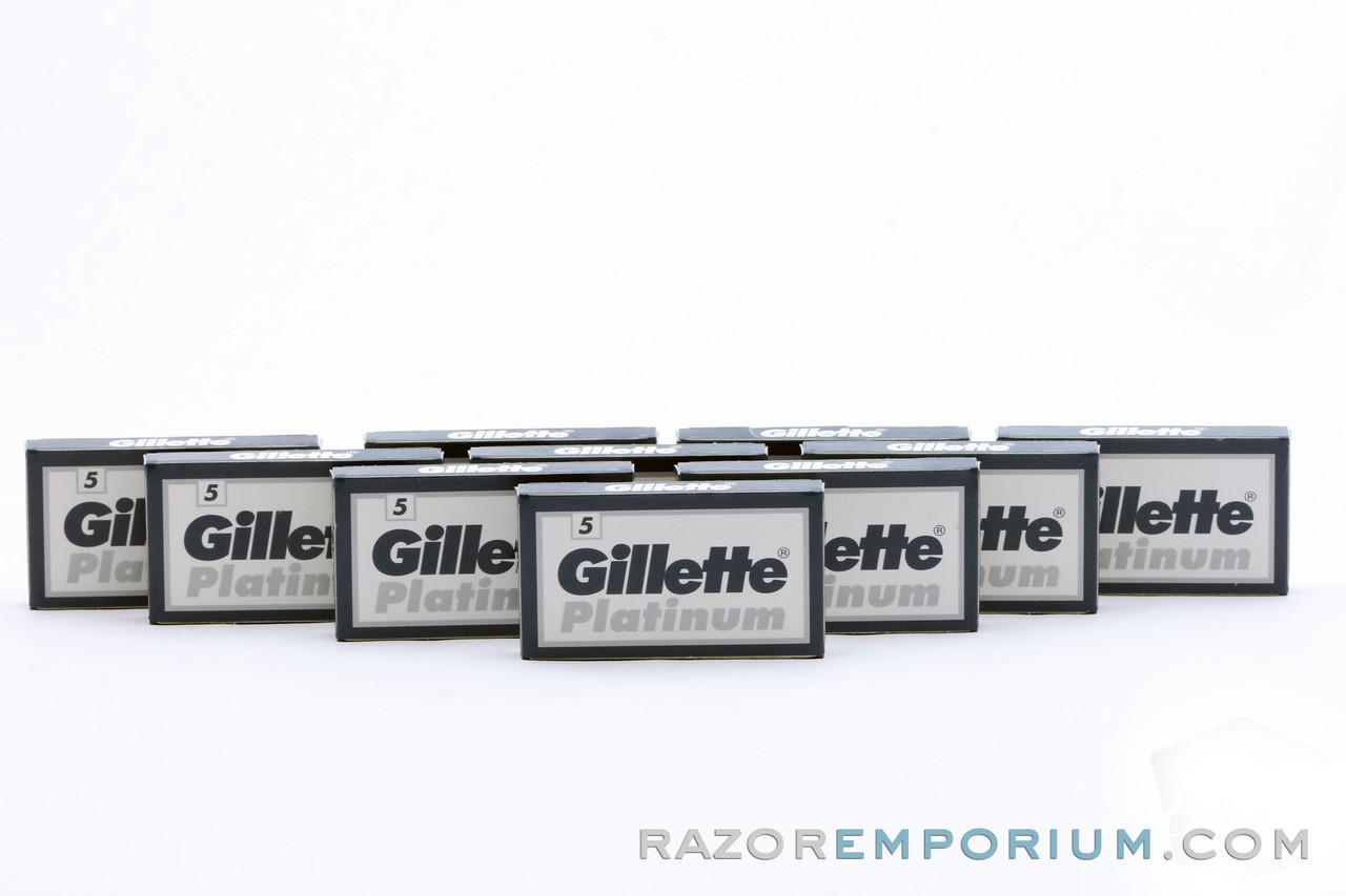 Gillette Platinum Double Edge (DE) Razor Blades – Razor Emporium