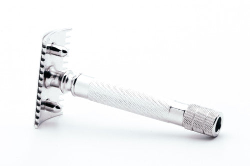 1905 Gillette Double Ring Old Type Safety Razor in Original Case with Blade Bank and Blades | Rhodium Revamp