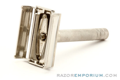 1947-51 Gillette Rocket TTO DE Safety Razor w/ Case & Blade Bank | Made in England