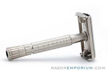 1955 Gillette Flair Tip DE Super Speed Safety Razor A1 Factory Nickel Revamp