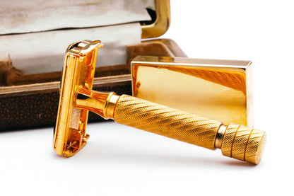 1940's Gillette British Aristocrat Safety Razor No 21 Set 24K Revamp