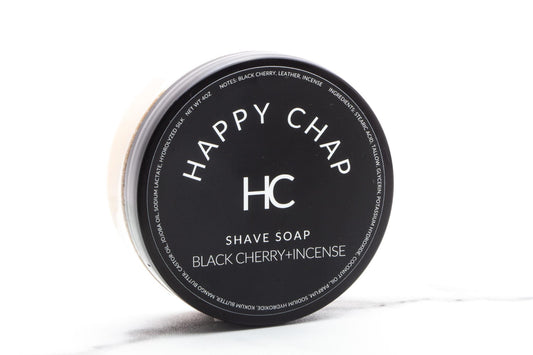 Happy Chap | Black Cherry And Incense Shave Soap