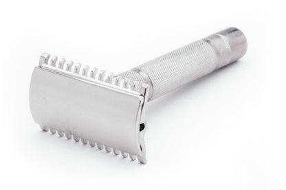 1930s Gillette NEW Short Comb  Safety Razor | Factory Nickel Revamp