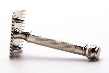 1918 Gillette Old Type Ball End Double Edge Safety Razor | Factory Nickel Revamp