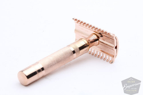 Gillette Long Comb New Double Edge Safety Razor * Rose Gold Revamp