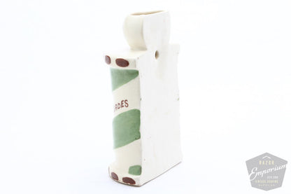 Porcelain Green Barber Pole | Blade Safe
