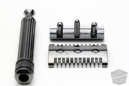 Fatip Black Nickel Grande Open Comb | Double Edge Safety Razor