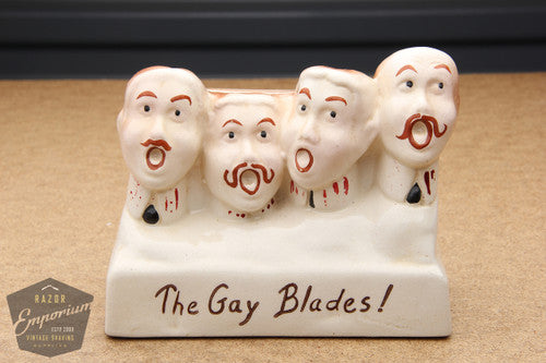 The Gay Blades Barber Shop Quartet Porcelain Blade Safe