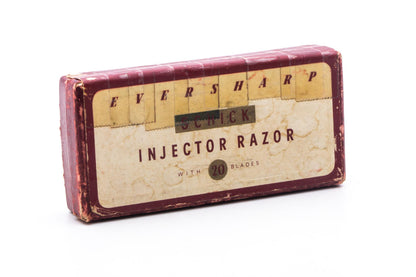 1940's Eversharp Schick Injector with Orange Translucent Bakelite Handle Set | Original Condition