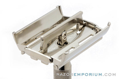 1954 Gillette Z4 Super Speed Double Edge Razor | Factory Nickel Revamp