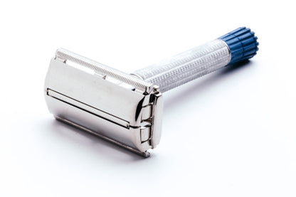1955 A2 Gillette Blue Tip Light TTO Super Speed Safety Razor | Original Condition