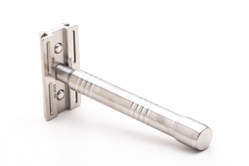 Yates Precision Shaving  Model 921-H Solid Bar Double Edge Safety Razor | 316 Stainless Steel