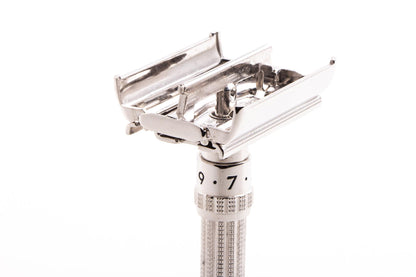1963 I1 Gillette Slim Adjustable Double Edge Safety Razor | Rhodium Revamp