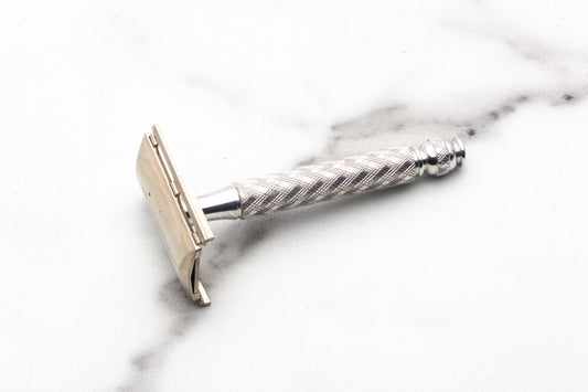 1969 O1 Gillette Spiral Handle Ball End Tech Safety Razor | Original Condition
