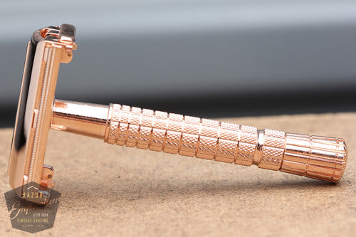 Gillette 1954 Flair Tip DE Super Speed Safety Razor Z3 * ROSE GOLD REVAMPED