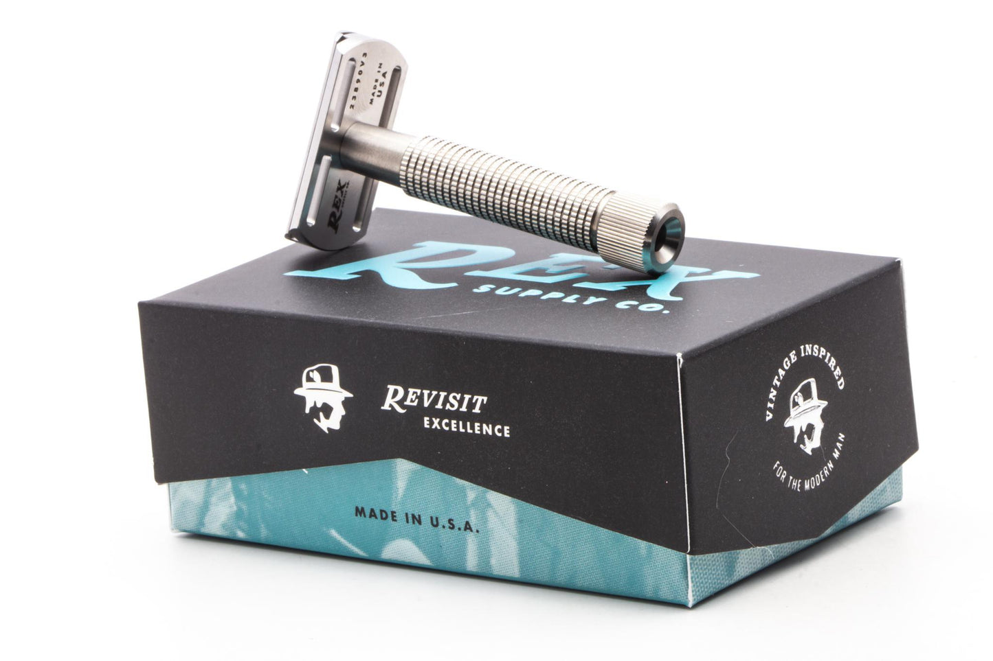 Rex Supply Co. | Envoy Three Piece Stainless Steel Double Edge Safety Razor