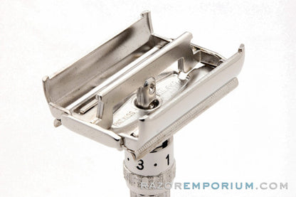 1962 Gillette Slim Adjustable DE Safety Razor H1 | Rhodium Revamp