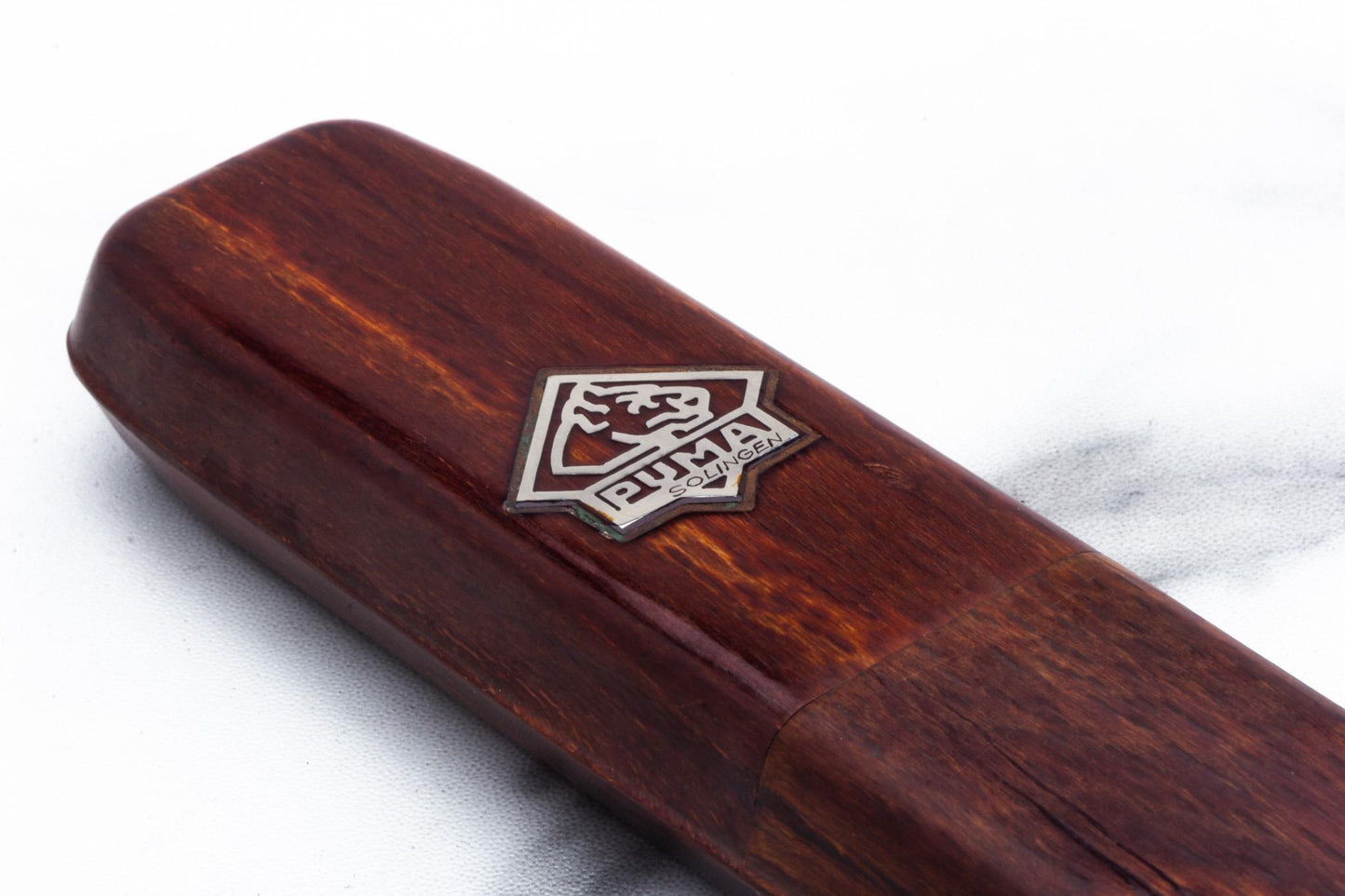 5/8" Vintage Restored Puma No52 Straight Razor with Wood Coffin