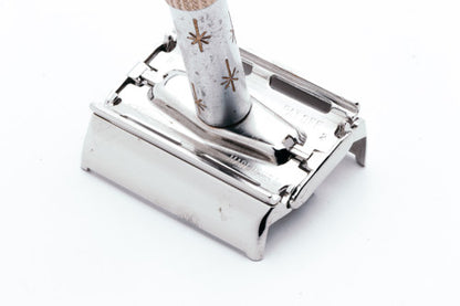 1970 Champagne Star Lady Gillette DE Safety Razor | R2