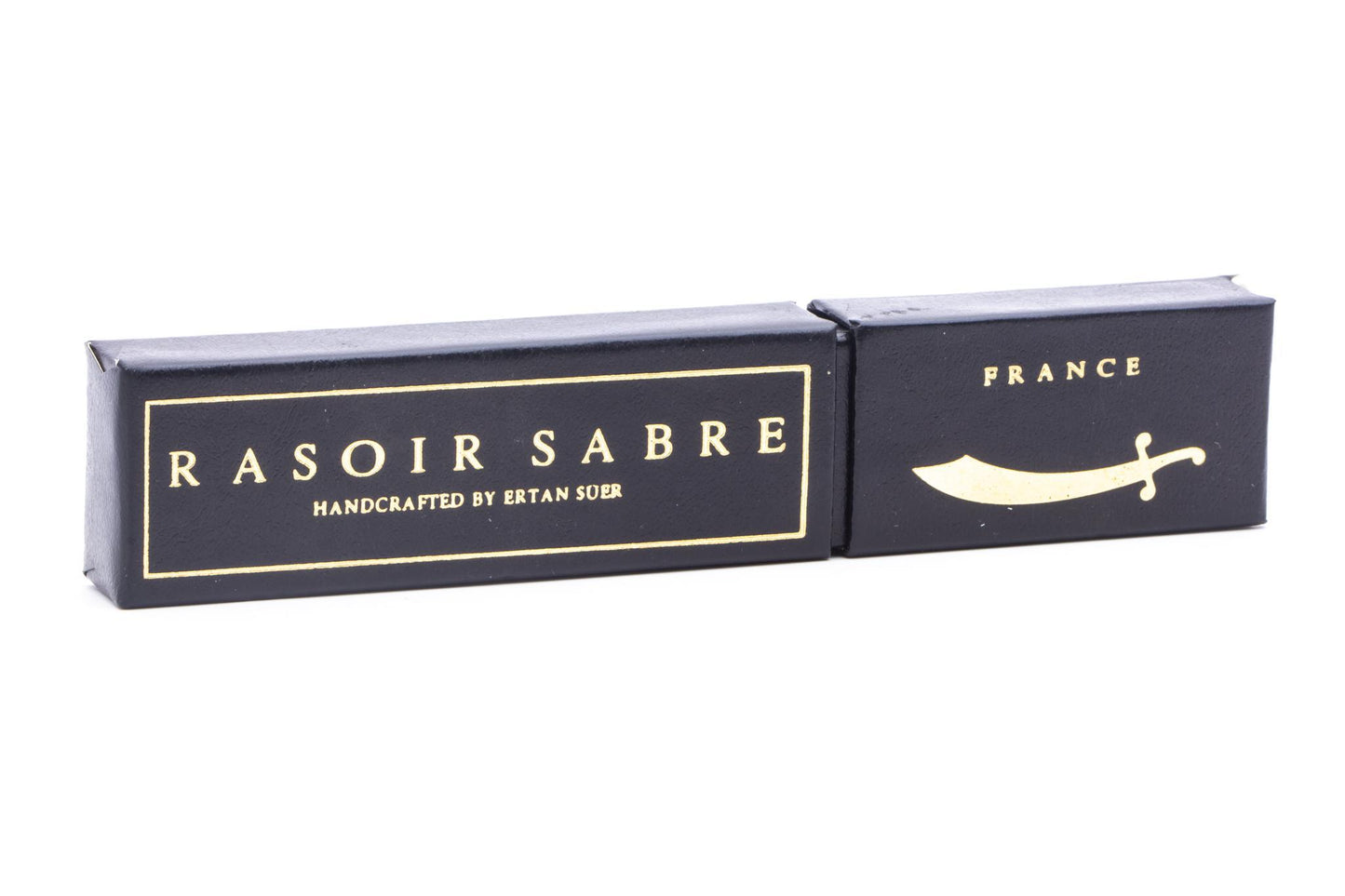 5/8" Ertan Süer Rasoir Sabre Campiono Carbon Straight Razor | Rose Wood Scales