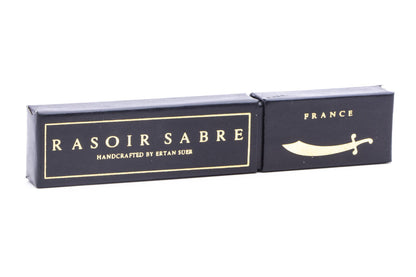 5/8" Ertan Süer Rasoir Sabre Campiono Carbon Straight Razor | Rose Wood Scales