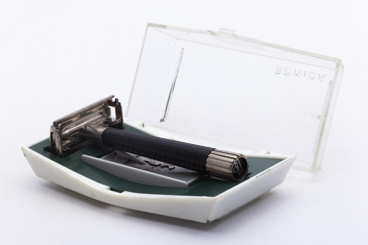 1960's Schick Krona TTO Double Edge Razor Set | Original Condition
