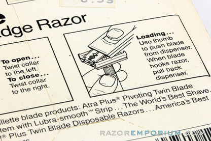 1989 Gillette G2000 TTO DE Safety Razor NOS J1