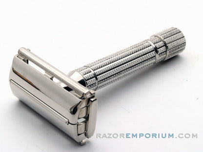 1953 Y3 Gillette President DE Safety Razor Set w/ Original Case, Instructions, & Blade Bank - New Old Stock - MINT