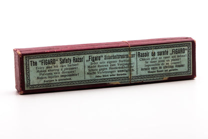 Vintage Figaro Straight Razor with Unique Safety Razor Attachment