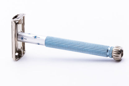 1965 Gillette Blue Star Lady Gillette Double Edge Safety Razor K4