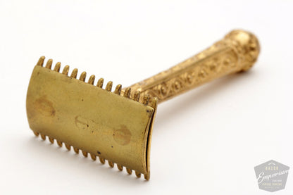 1909 Gillette ABC Pocket Edition Greek Column Handle Old Type Razor