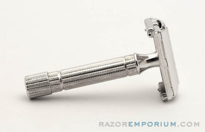 1948-51 TTO Gillette Aristocrat DE Safety Razor Rhodium Revamp