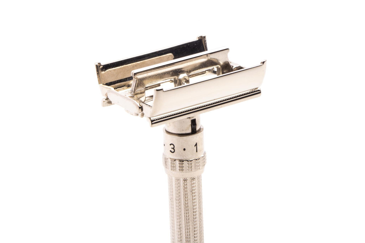 1964 J1 Gillette Slim Adjustable Double Edge Safety Razor | Factory Nickel Revamp