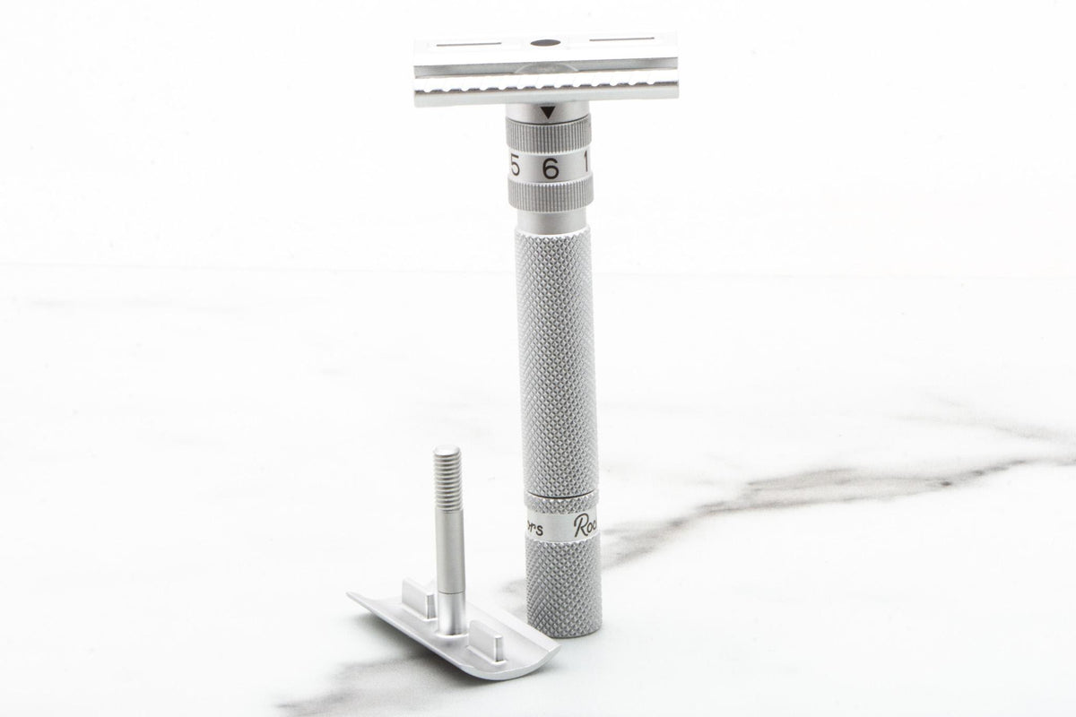 Rockwell Razors | SETPOINT Silver Aluminum Adjustable Safety Razor