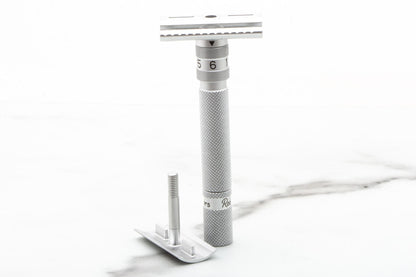 Rockwell Razors | SETPOINT Silver Aluminum Adjustable Safety Razor