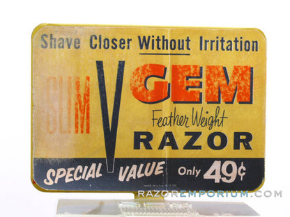 1960's GEM Featherweight Single Edge Razor Complete Set
