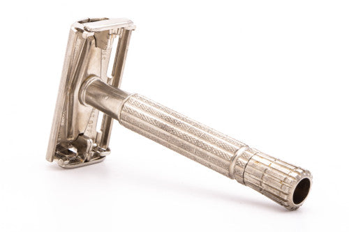 1959 Vintage Gillette Flare Tip Regular Super Speed Safety Razor E3