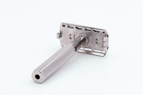 1930's King Oscillator Safety Razor | Factory Nickel Revamp