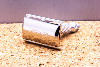 1969 O3 Gillette Ball End Tech Travel Spiral Handle Razor | Original Condition