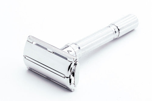 1966 L4 Gillette Slim Adjustable DE Safety Razor Factory  |Factory Nickel Revamp