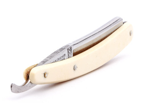 7/8" Grah & Plumacher 67 Silver Ring Straight Razor Hollow Ground | Solingen, Germany | Used